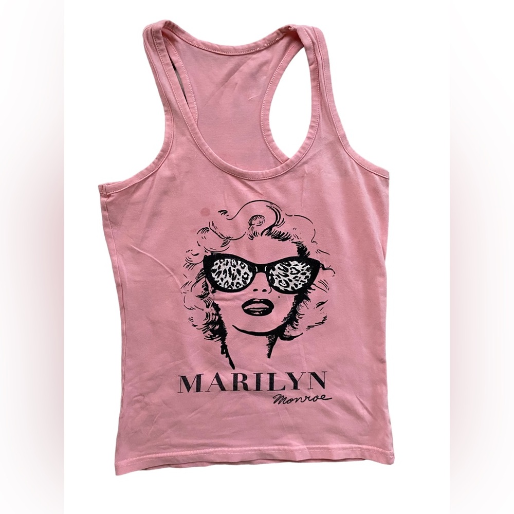 Pink Marilyn Monroe Tank Top - Girls 10-12 Years Old
